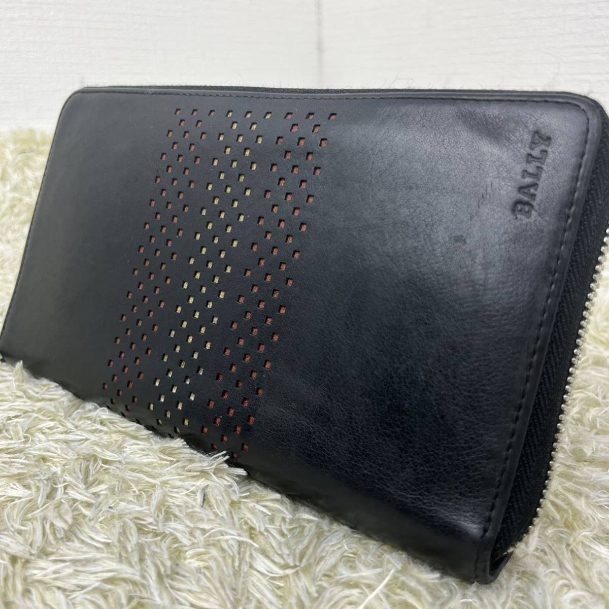 1円 良品 BALLY バリー メンズ 長財布 オーガナイザー トラベルケース