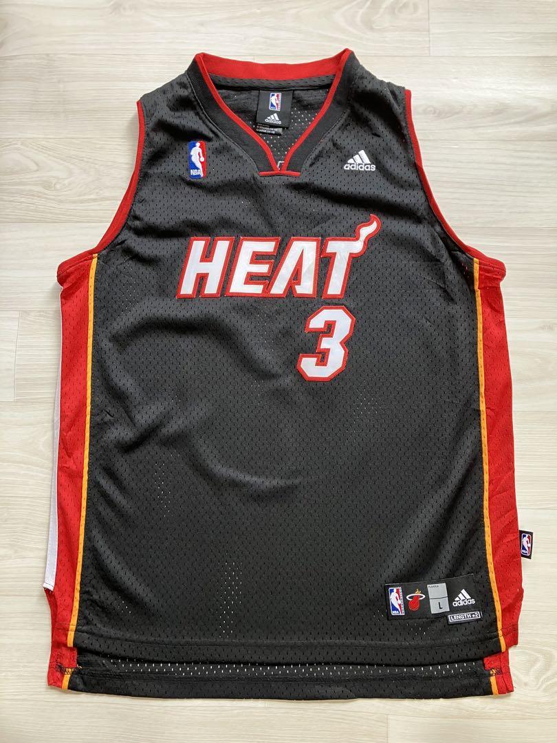 НБА HEAT DWADE WADE WADE # 3 Младший униформ Adidas adidas Miami Heat Jersey Top Top