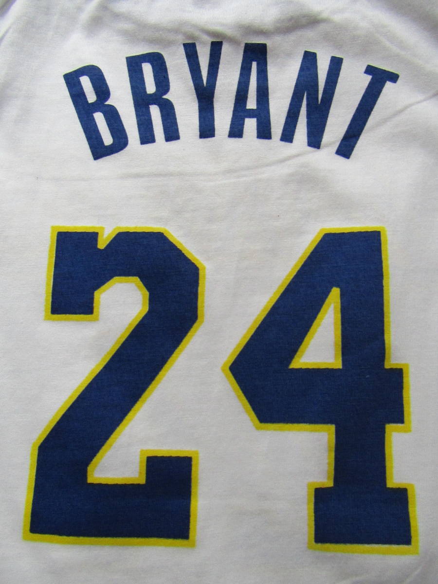 未使用品 NBA LAKERS コービー・ブライアント BRYANT #24 ロサンゼルス・レイカーズ 赤ちゃん ベビー ユニフォーム ロンパース　美品 80 白_画像4