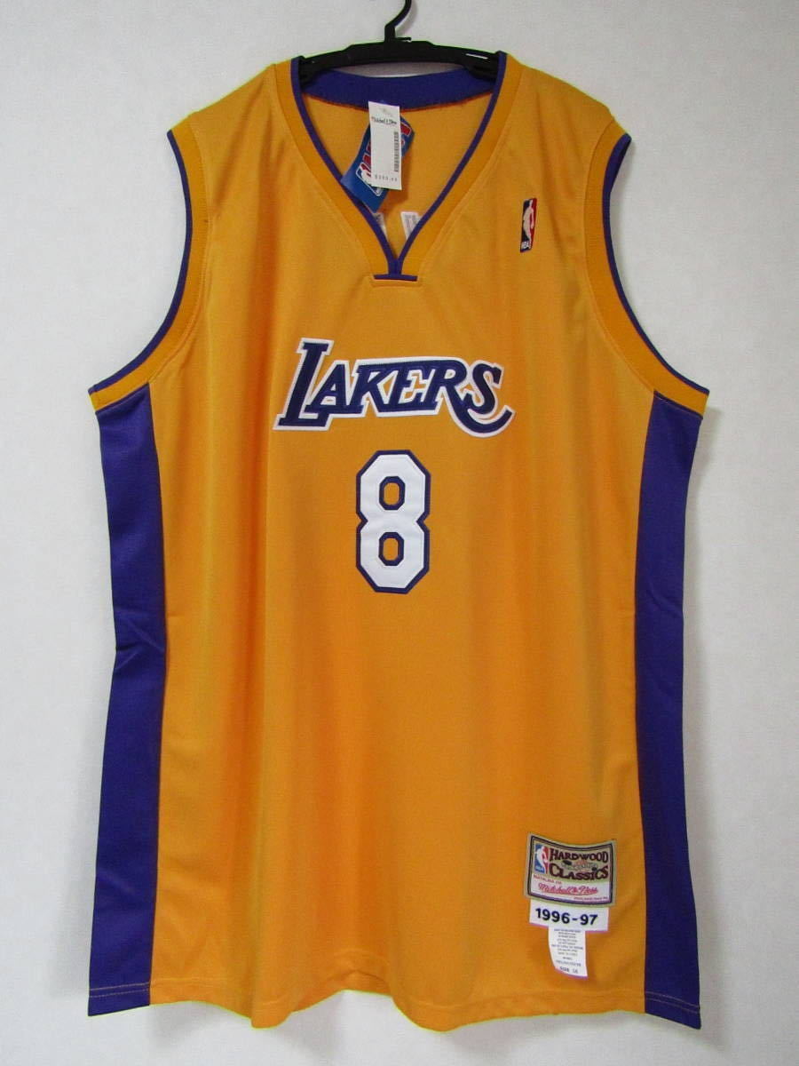 美品 NBA LAKERS BRYANT #8 コービー・ブライアント Mitchell&Ness ミッチェルアンドネス ロサンゼルス・レイカーズ ユニフォーム 当時物