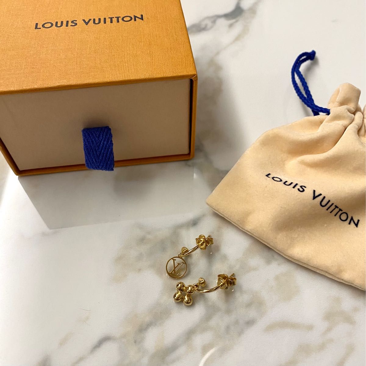 ☆LOUIS VUITTON ルイヴィトン☆ピアス・ブルーミング/ゴールド/美品