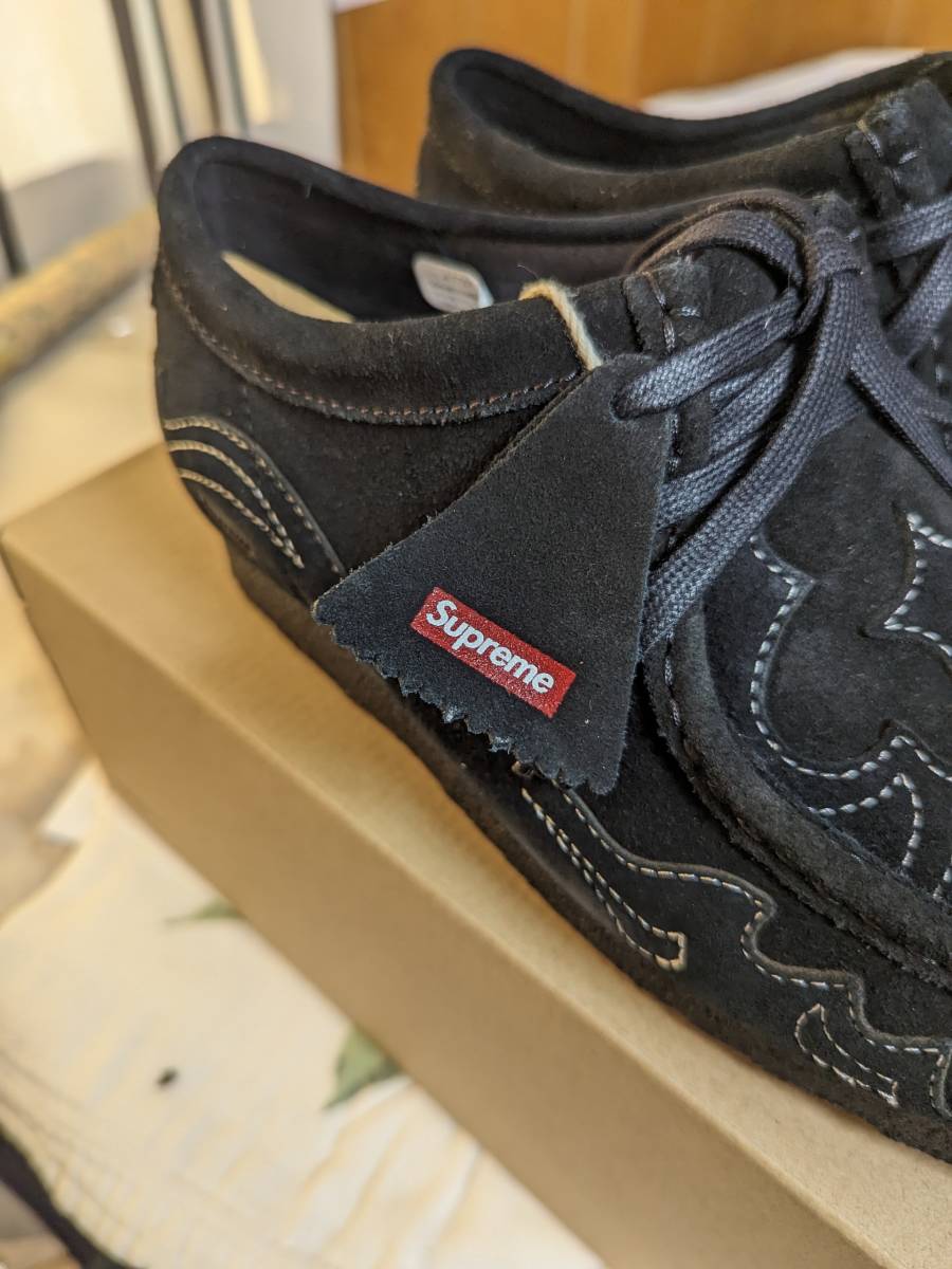 2023ss Supreme × Clarks Originals Wallabee Black シュプリーム