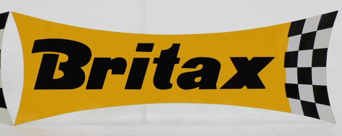 未使用 海外 ブリタックス Britax チェッカ 200㎜ 2枚セット ステッカー シール_画像2