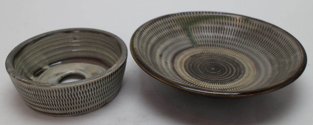 小石原焼 灰皿 飛び鉋 喫煙具 陶器 陶芸 民芸品 保管品 | www