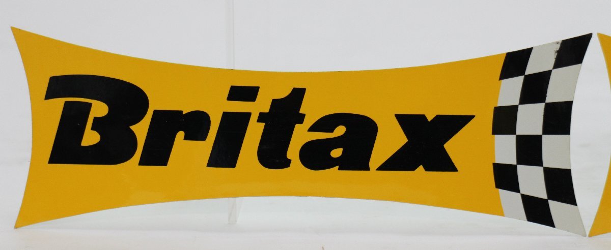 未使用 海外 ブリタックス Britax チェッカ 200㎜ 2枚セット ステッカー シール_画像3