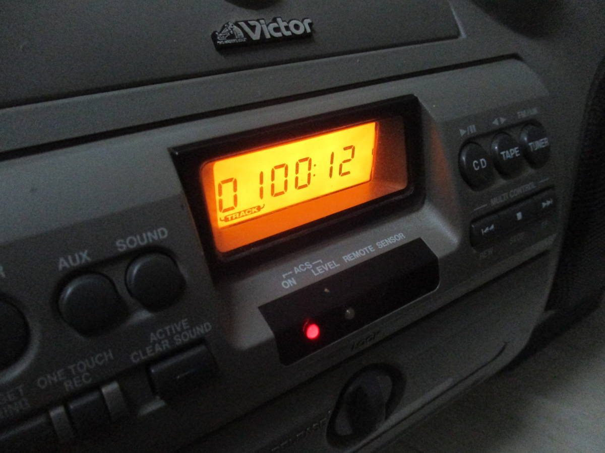 Victor ビクター RV-X70 CDラジカセ ドラム缶 パワードウーファー