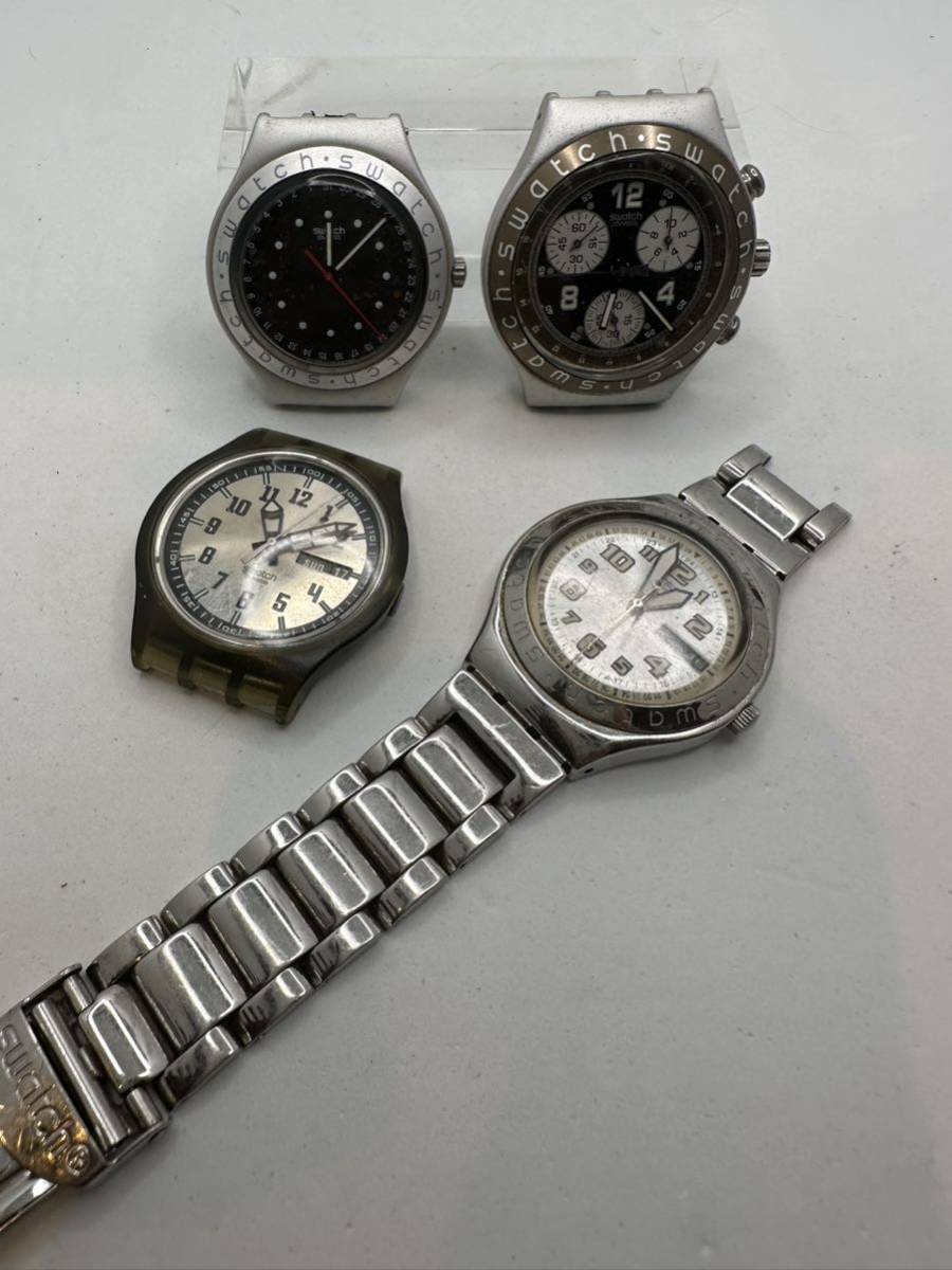 SWATCH】腕時計 ヘッド4個セット ジャンク 品 わけあり 不動 ⑨