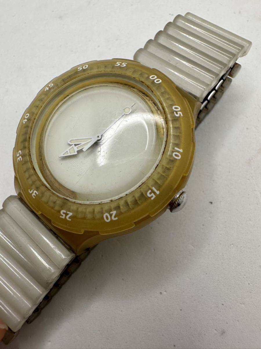 【SWATCH】クォーツ 腕時計 中古品　不動　ジャンク　　部品取り用に　わけあり　28-7_画像5