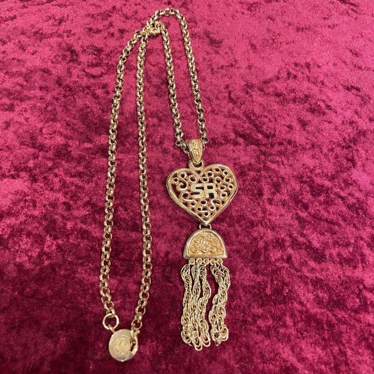 最終値下げ ソニアリキエル RYKIEL SONIA vintage 美品 ハート ロング