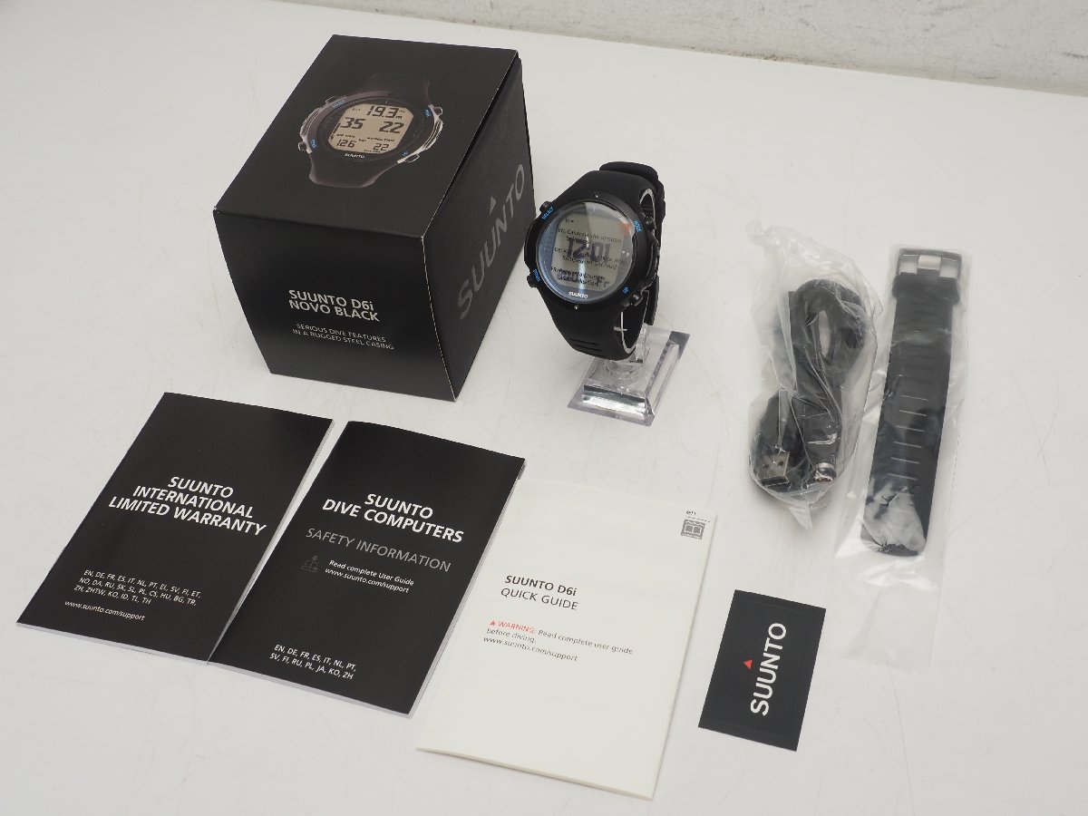 新品 在庫処分 SUUNTO スント D6i NOVO BLACK ダイブコンピューター カラー:ブラック 保証付 スキューバダイビング用品 [S54306]_画像6