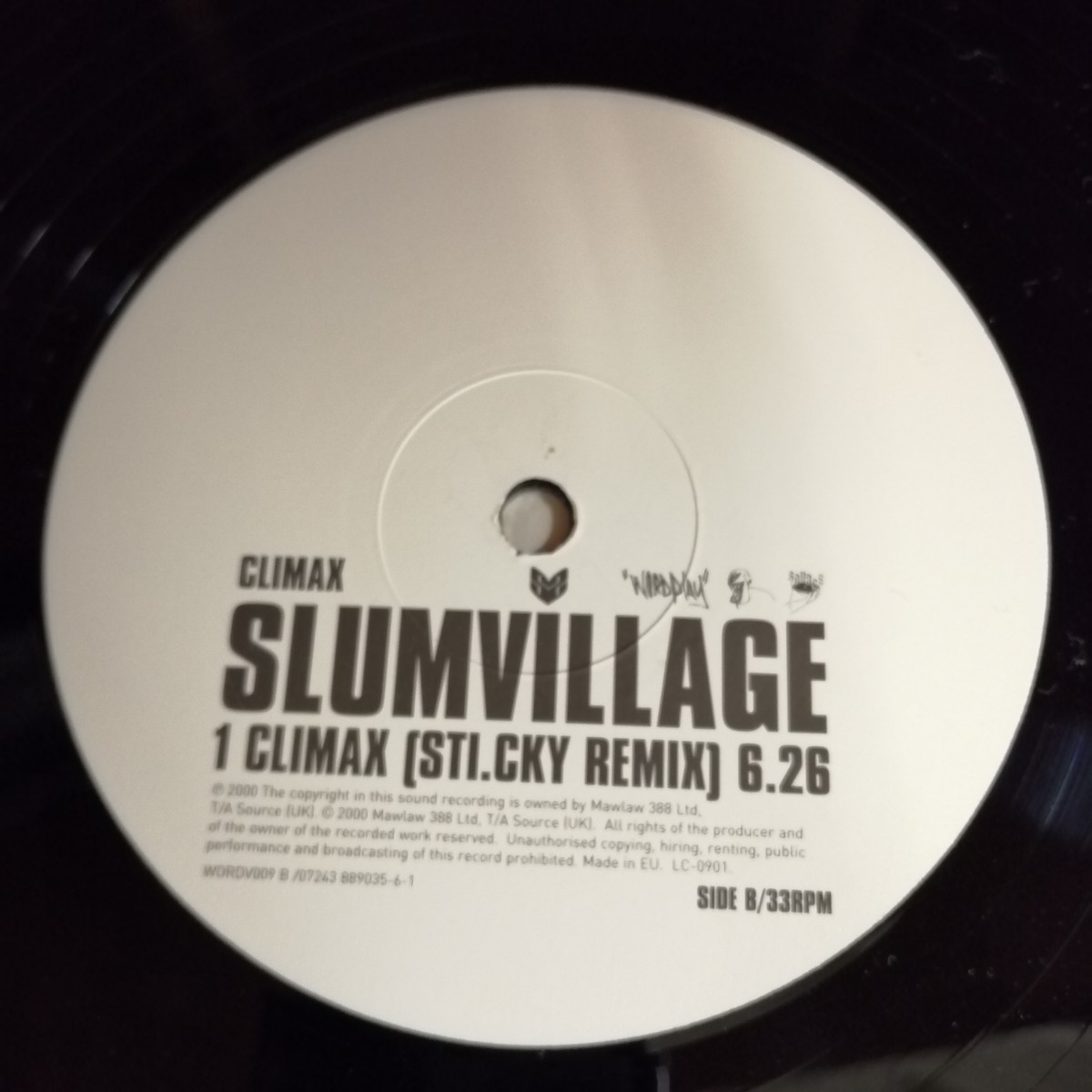C07 中古LP 中古レコード スラムヴィレッジ climax 12 SLUMVILLAGE 2000年　UK盤　WORDV 009 724388909561_画像7