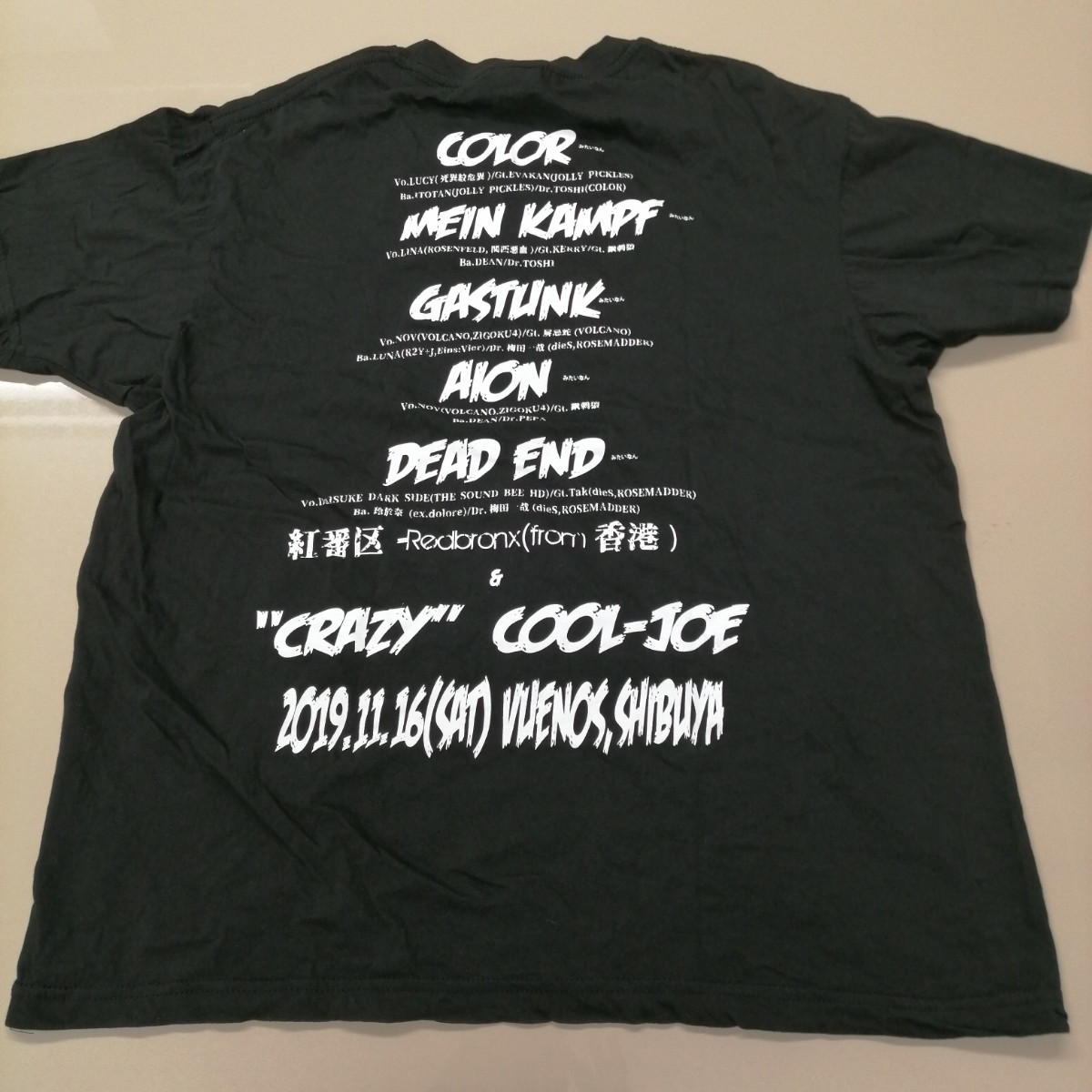 C07 バンドTシャツ　イベントT　ホーンテッドセッションナイト2019 HAUNTED SESSION NIGHT ジャパメタ　_画像4