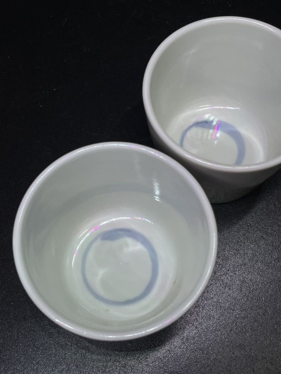 古伊万里 染付 蕎麦猪口 無地 丸点 希少柄 美品 伝統和柄 陶器 骨董品 江戸期 酒器 ぐい呑 酒盃 茶道具 湯呑 向付 染付 青華 古民藝_画像4