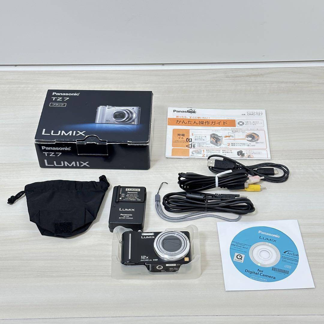 デジタルカメラ Panasonic LUMIX DMC-TZ7 ブラック