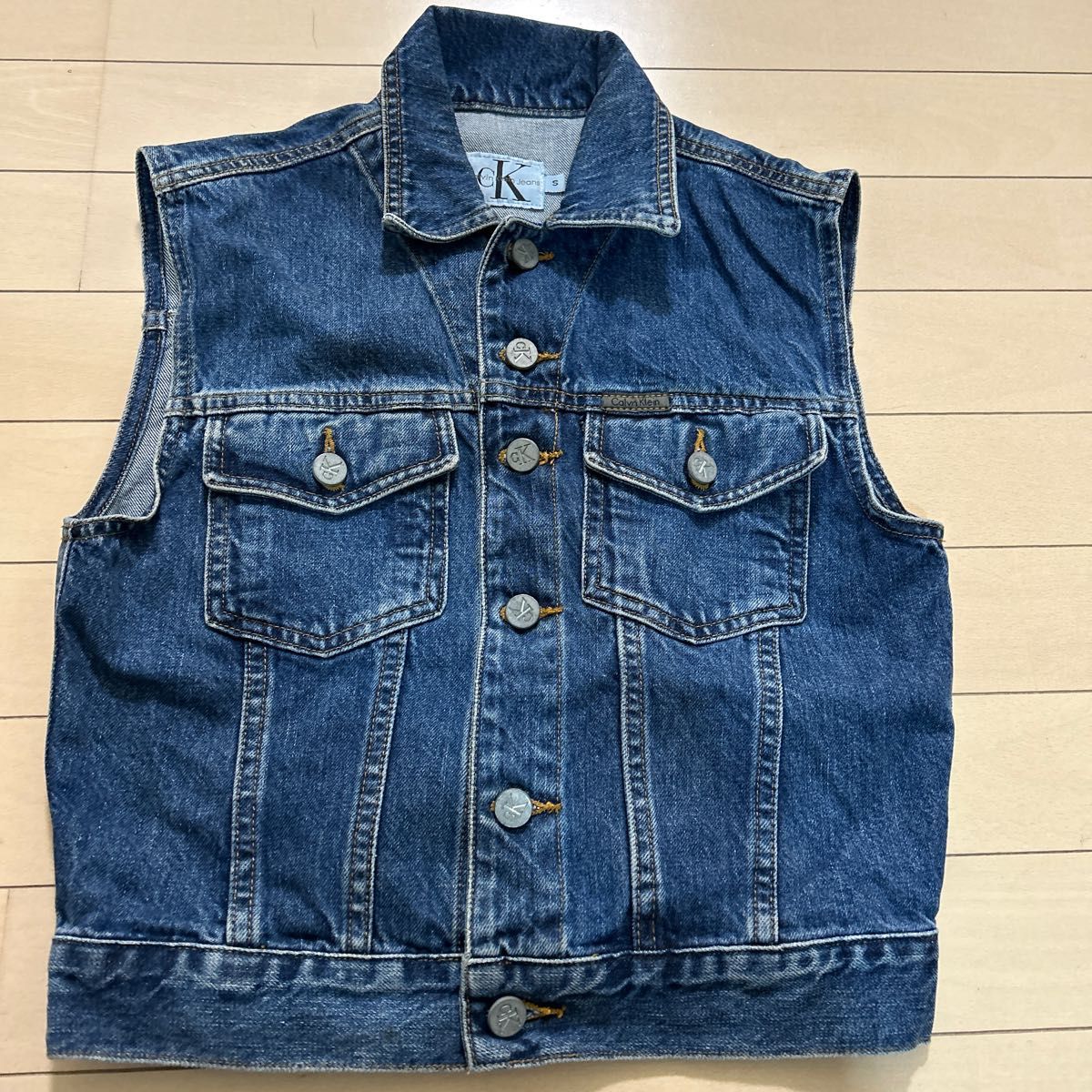 90's US古着 USA製 カルバンクライン ジーンズ Calvin Klein Jeans デニム ベスト