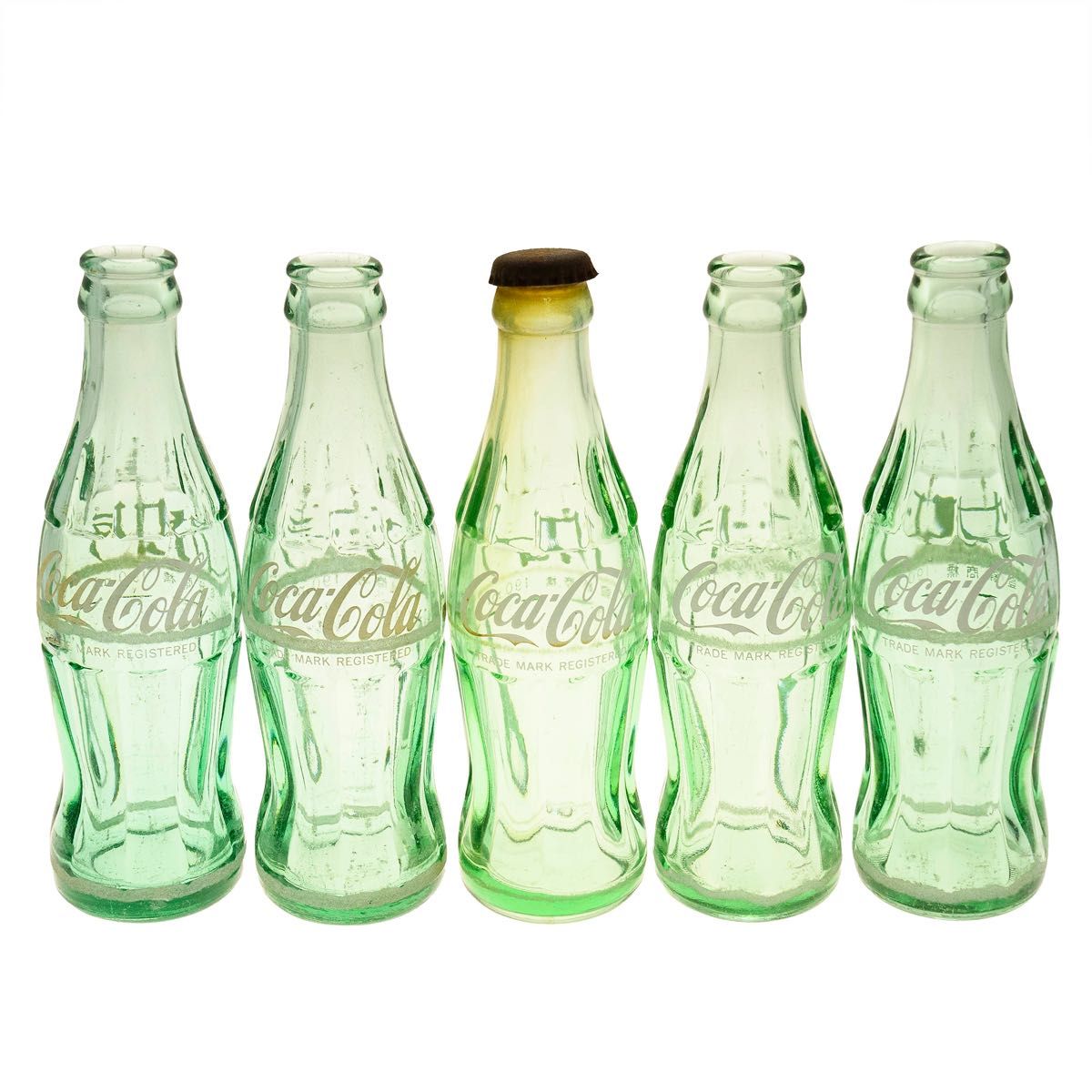 コカ・コーラ 1960〜70年代 空き瓶 5本セット 昭和レトロ 登録 コカ・コーラ 1960〜70年代 空き瓶 5本セット 昭和レトロ 登録