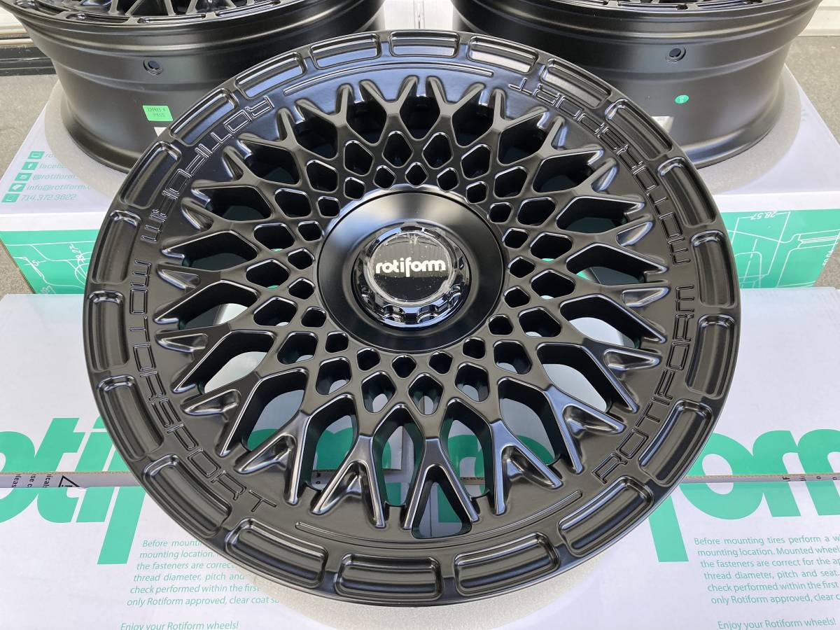 VW・Audi・トヨタ Rotiform LHR-M BK 8.5J-19 et 45 ホイール 4本セット_Rotiform LHR-M マットブラック 8.5J-19