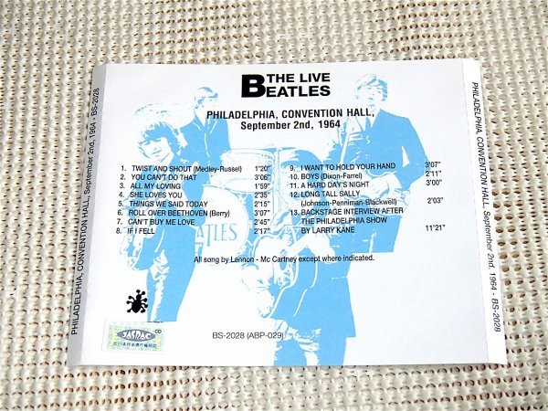 廃盤 The Live Beatles PHILADELPHIA CONVENTION HALL 1964 ビートルズ /John Lennon Paul McCartney George harrison Ringo starr /JASRAC