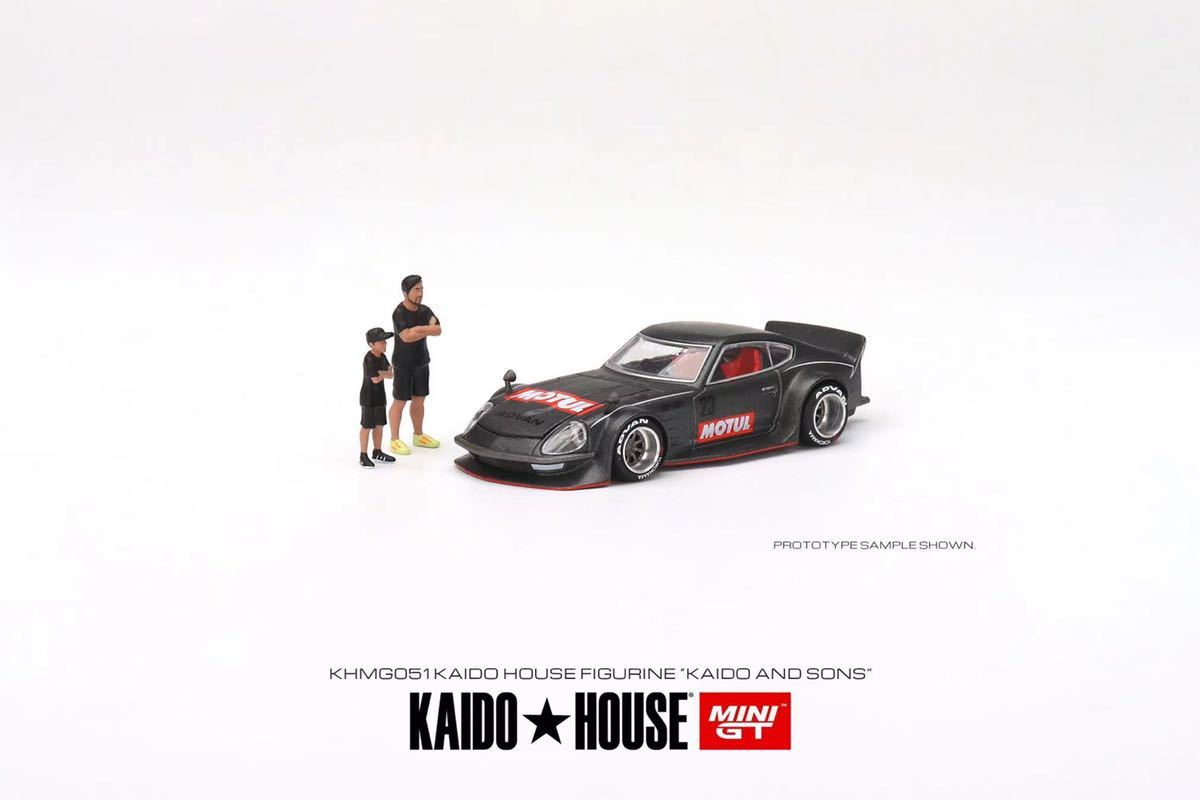 1/64 kaido house minigt 街道 フィギュア 四人セット ミニカーは含まれておりませんの画像3