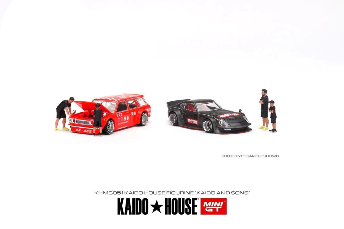 1/64 kaido house minigt 街道 フィギュア 四人セット ミニカーは含まれておりませんの画像4