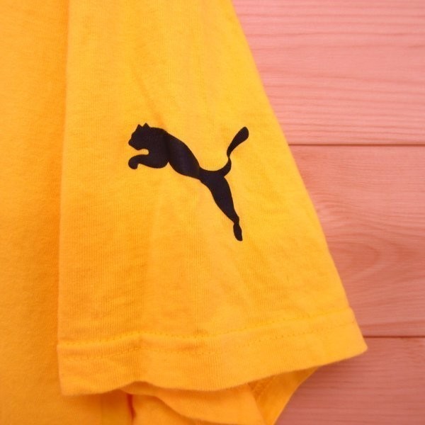 ◎美品！BVB ドルトムント PUMA プーマ 2009 DAY AROUND THE WORLD◆半袖 Tシャツ ユニフォーム グッズ◆メンズ 黄 Mサイズ◆A1261_画像6