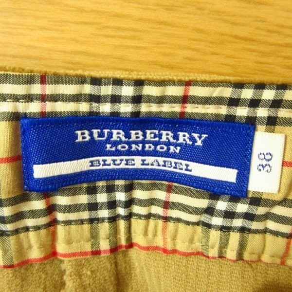 ◎Burberry BLUE LABEL バーバリー ブルーレーベル◆コーデュロイ ひざ丈スカート 秋冬 ストレッチ◆レディース 38/M キャメル◆O94419_画像7