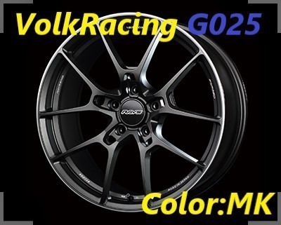 【納期要確認】Volk Racing G025 SIZE:8J-18 +44(F1) PCD:112-5H Color:MK ホイール4本セット_画像1