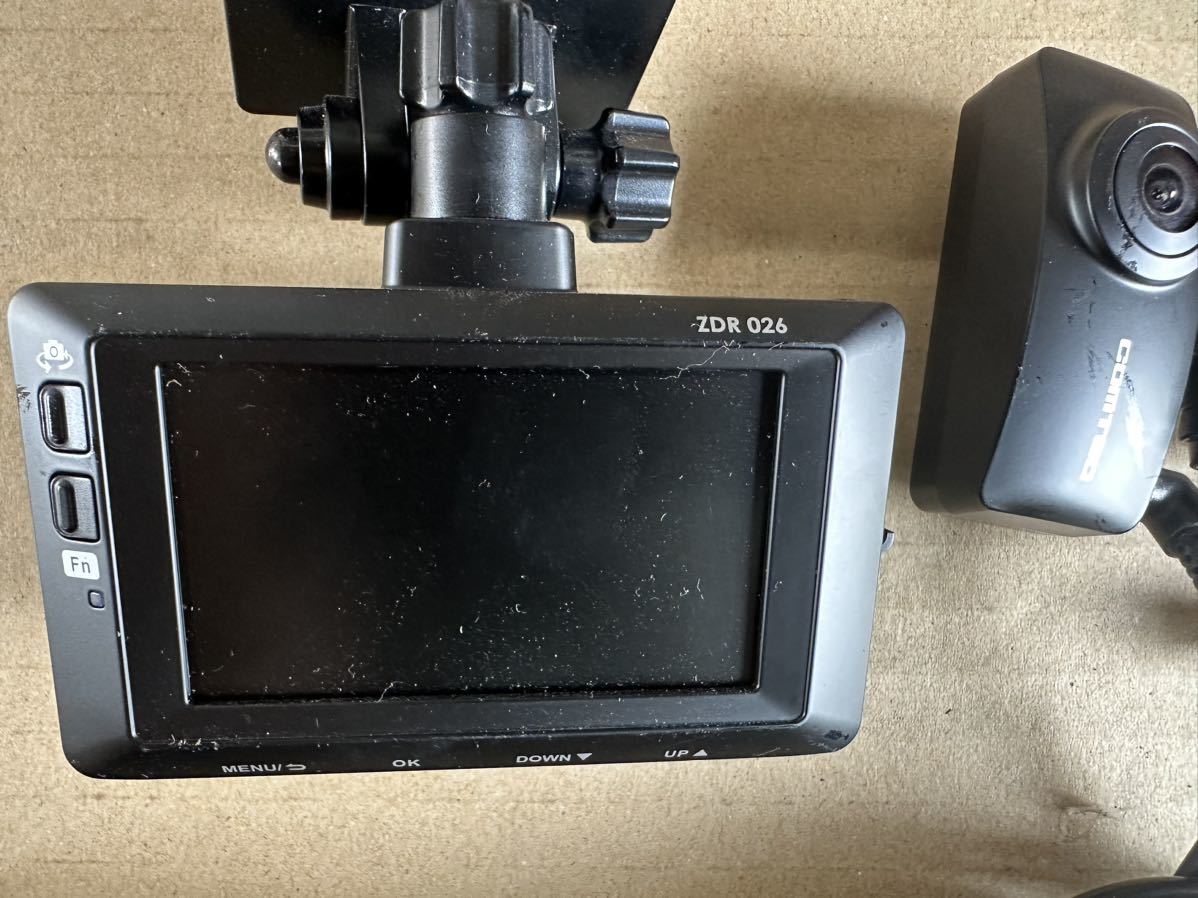 COMTEC コムテック ドライブレコーダー ドラレコ 前後 2カメラ ZDR026