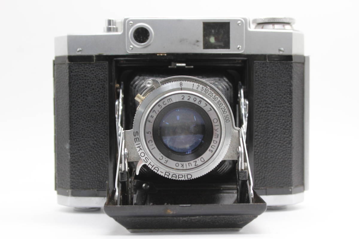 【訳あり品】 マミヤ Mamiya-6 Olympus D.Zuiko F.C. 7.5cm F3.5 蛇腹カメラ C7492_画像3