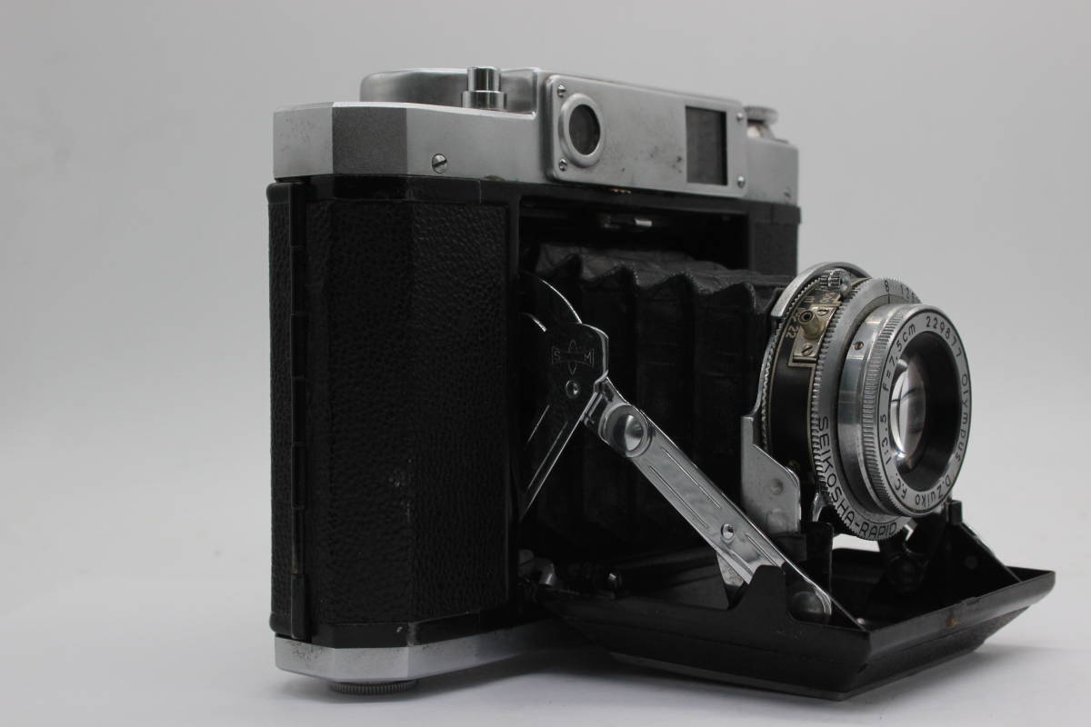 【訳あり品】 マミヤ Mamiya-6 Olympus D.Zuiko F.C. 7.5cm F3.5 蛇腹カメラ C7492_画像2