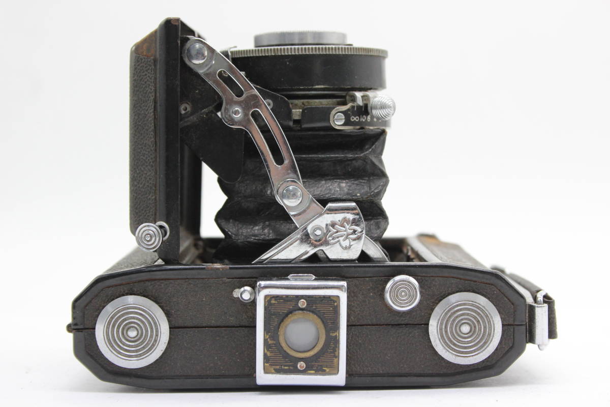 【訳あり品】 小西六 Konishiroku Semi Pearl Hexar 7.5cm F4.5 ケース付き 蛇腹カメラ C7502の画像7