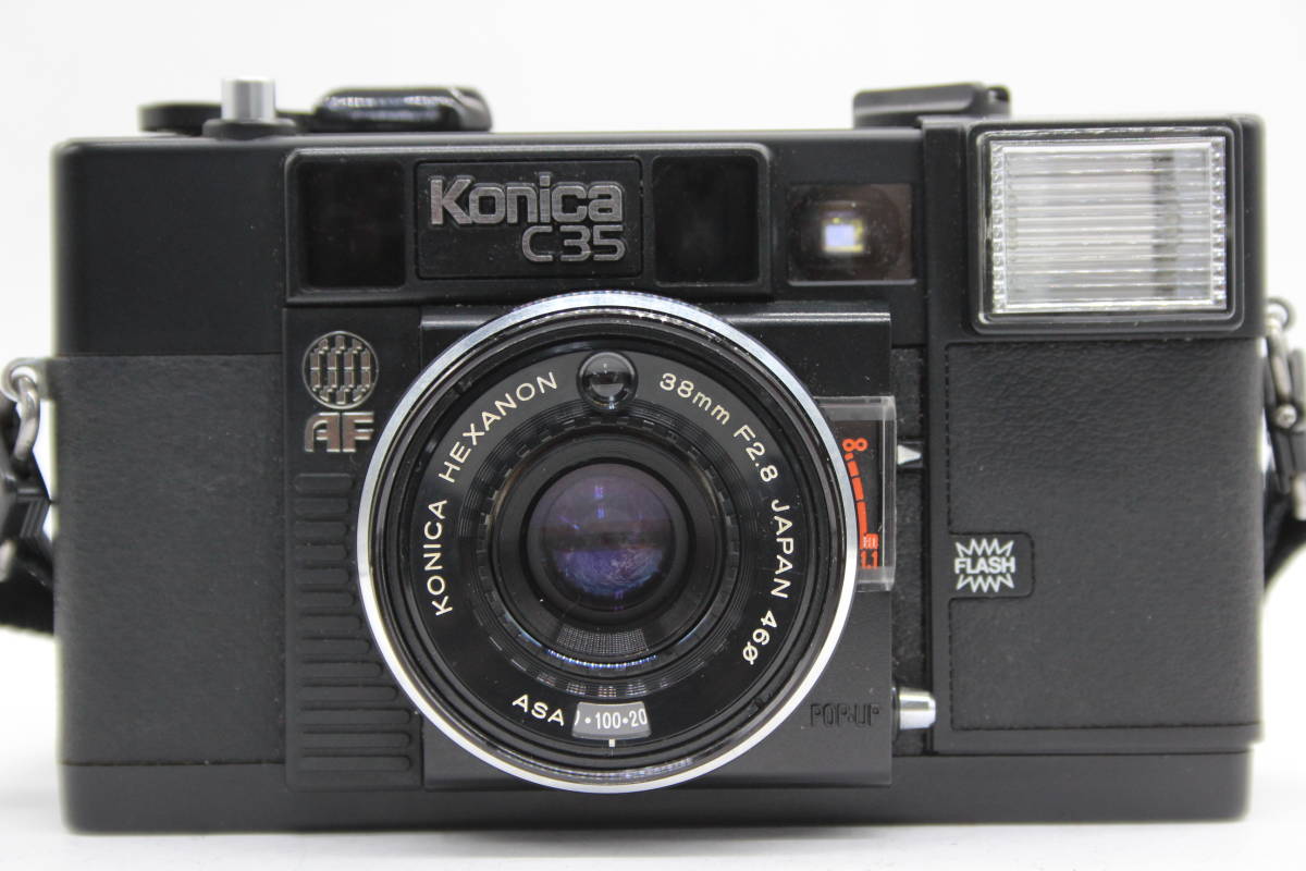 【訳あり品】 コニカ Konica C35 AF Hexanon 38mm F2.8 ケース付き コンパクトカメラ C7506の画像2