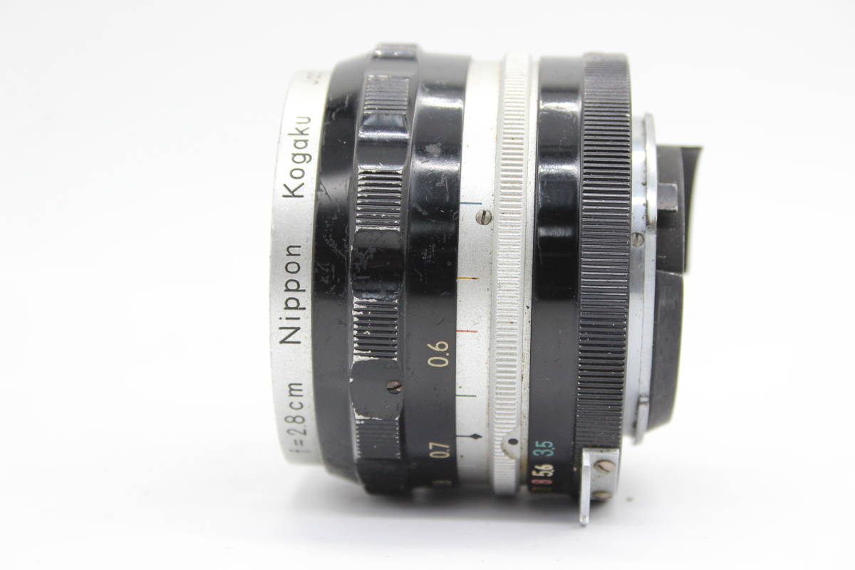 【返品保証】 【希少なcm表記】 ニコン Nikon Nikkor-H Auto 2.8cm F3.5 レンズ C8224_画像3