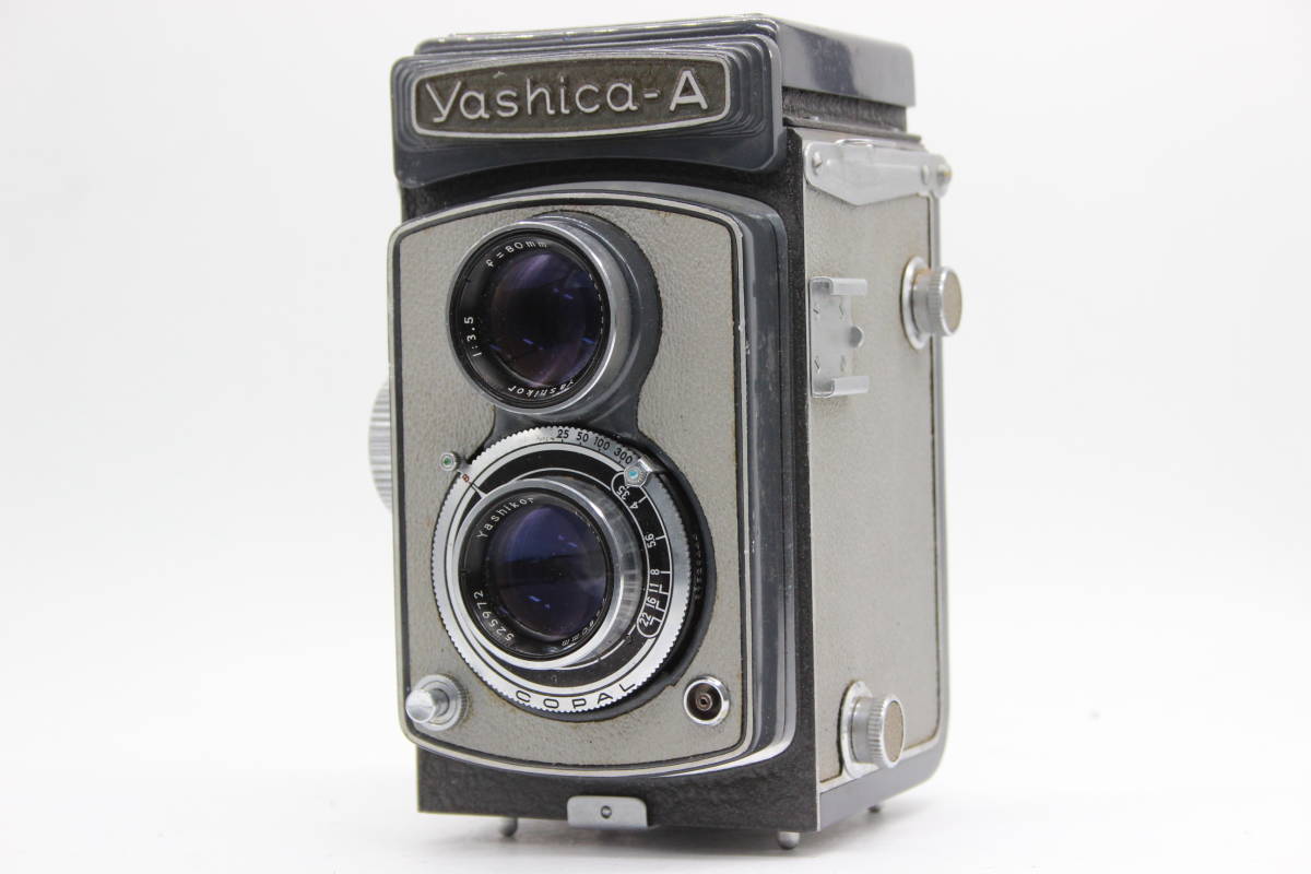 【返品保証】 ヤシカ Yashica-A Yashikor 80mm F3.5 二眼カメラ C8159