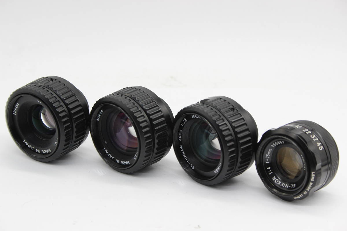 オープニング大セール】 F4 75mm EL-NIKKOR Nikon 【4点まとめ】ニコン