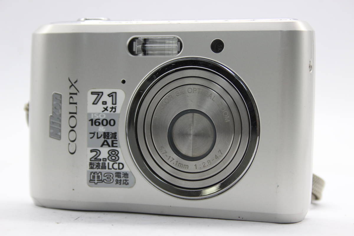 【返品保証】 【便利な単三電池で使用可】ニコン Nikon Coolpix L16 Nikkor 3x コンパクトデジタルカメラ C8417_画像1