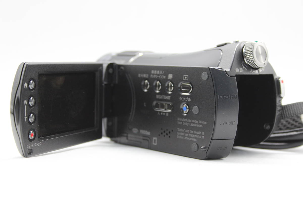 【返品保証】 【録画確認済み】ソニー Sony HANDYCAM HDR-CX7 ブラック CMOS バッテリー メモリースティック付き ビデオカメラ C8420_画像8