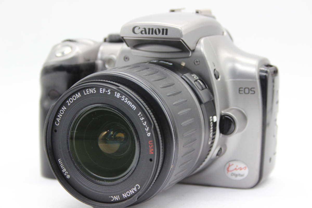 魅力的な Kiss EOS Canon キャノン 【返品保証】 Digital C8805 ボディレンズセット デジタル一眼 USM F3.5-5.6 18-55mm EF-S キヤノン