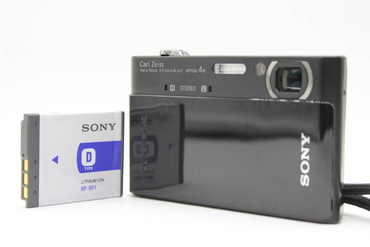 【返品保証】 ソニー Sony Cyber-shot DSC-T900 ブラック 4x バッテリー付き コンパクトデジタルカメラ C8971