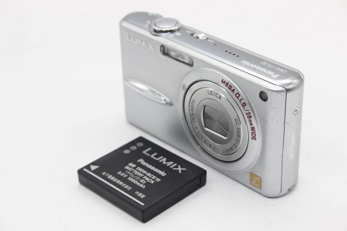 【返品保証】 パナソニック Panasonic Lumix DMC-FX30 28mm Wide バッテリー付き コンパクトデジタルカメラ C9015_画像1