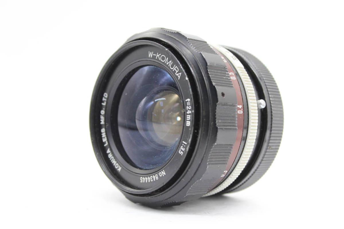 安い 【返品保証】 C9067 レンズ ニコンマウント F3.5 24mm W-Komura