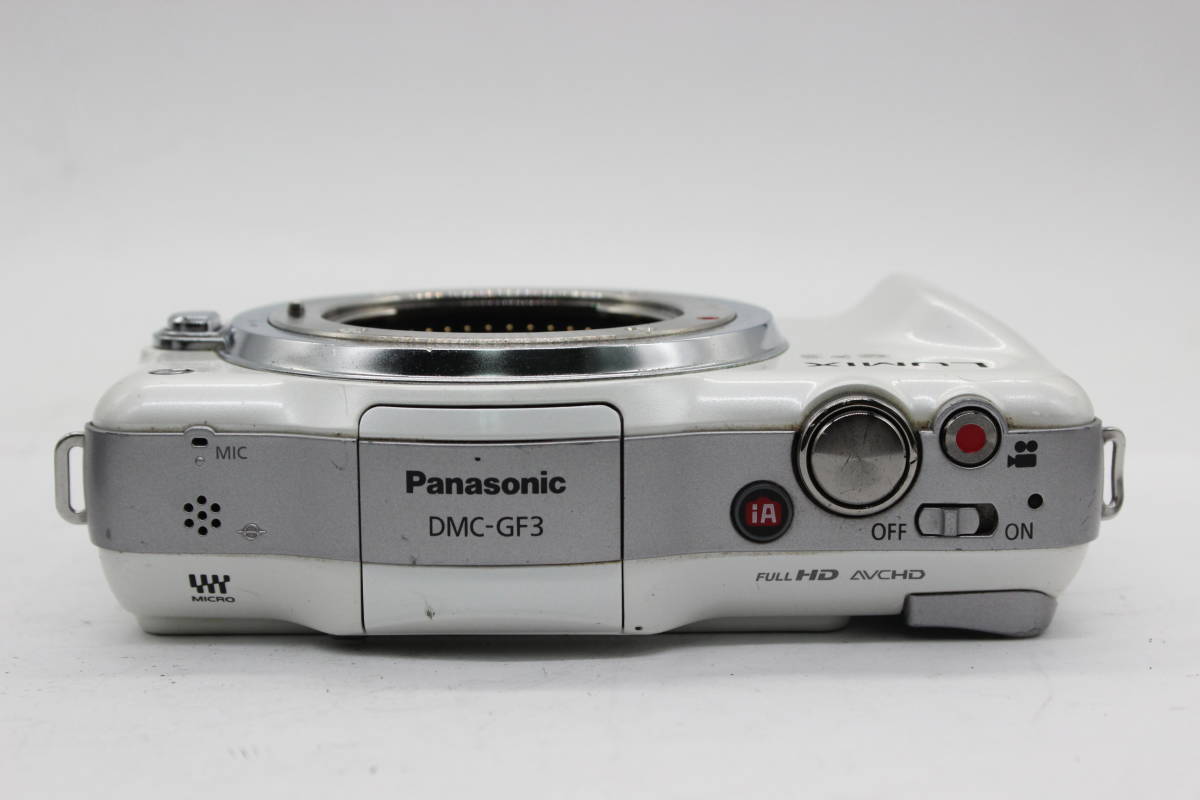 【返品保証】 パナソニック Panasonic LUMIX DMX-GF3 ホワイト G Vario 14-42mm F3.5-5.6 バッテリー付き ミラーレス一眼 C9115 5