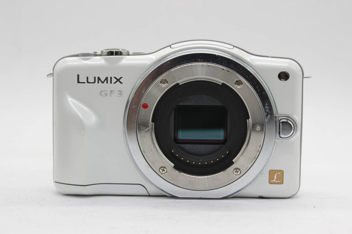 【返品保証】 パナソニック Panasonic LUMIX DMX-GF3 ホワイト G Vario 14-42mm F3.5-5.6 バッテリー付き ミラーレス一眼 C9115 1