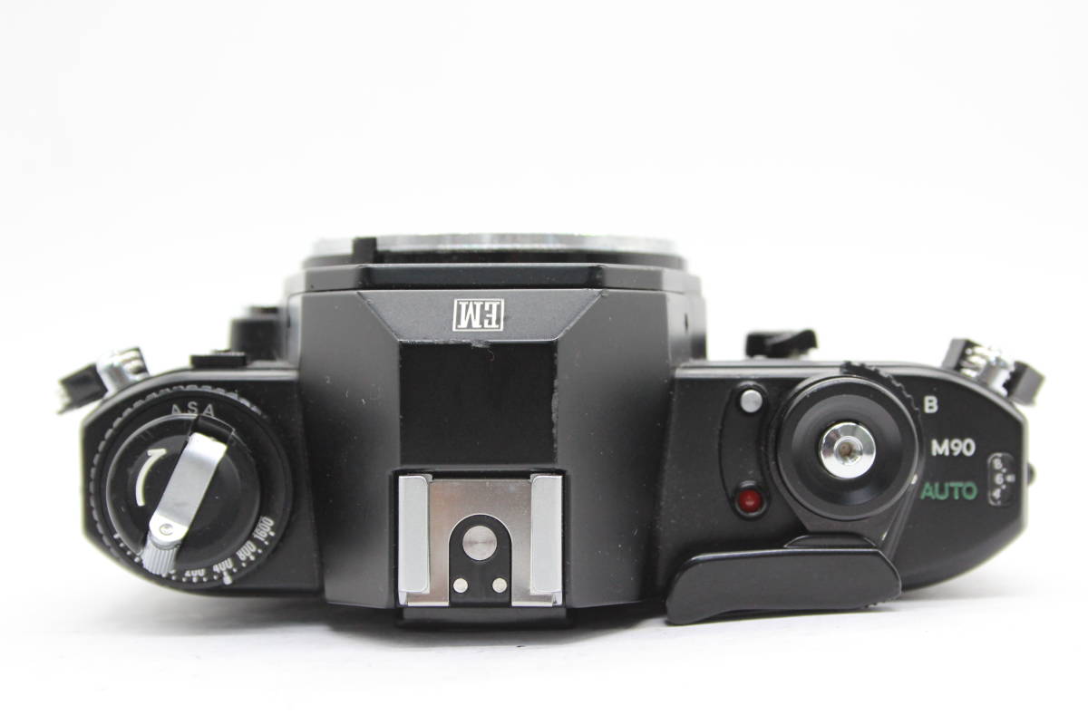 【返品保証】 ニコン Nikon EM ブラック NIKKOR-S Auto 50mm F1.4 ボディレンズセット C9189_画像6