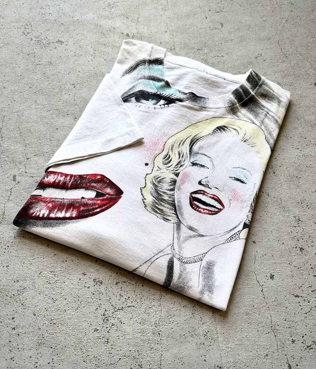 90s Marilyn Monroe SILK SCREEN BIG PRINT TEE VINTAGE マリリンモンロー 大判 シルクスクリーン プリントTシャツ オールド ビンテージ