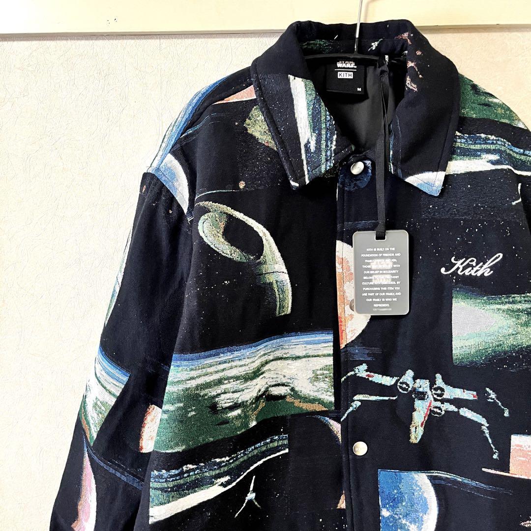 ★新品タグ付き★Kith Star Wars Planets Coaches Jacket キス スターウォーズ コラボジャケット Mサイズ