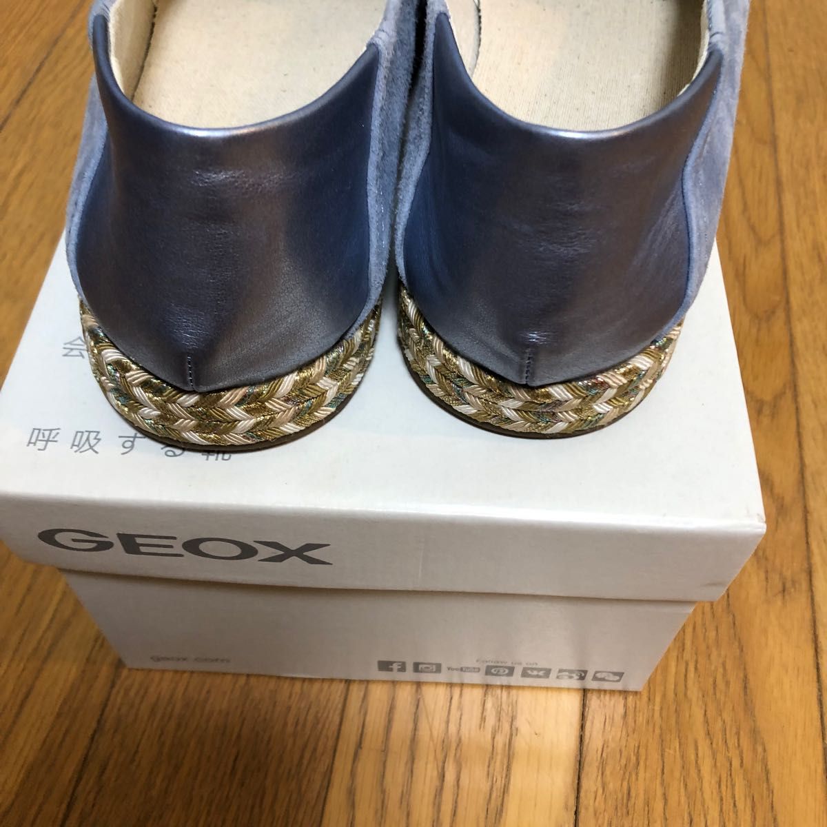 【美品】GEOX ジェオックス  スエード スリッポン イタリア スリッポン