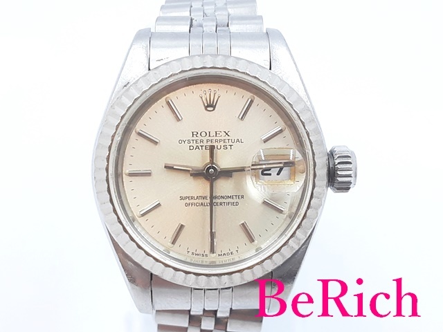 ロレックス ROLEX デイトジャスト 69174 S番 自動巻き レディース 腕時計 SS WG 【中古】【送料無料】 bt2633_画像1