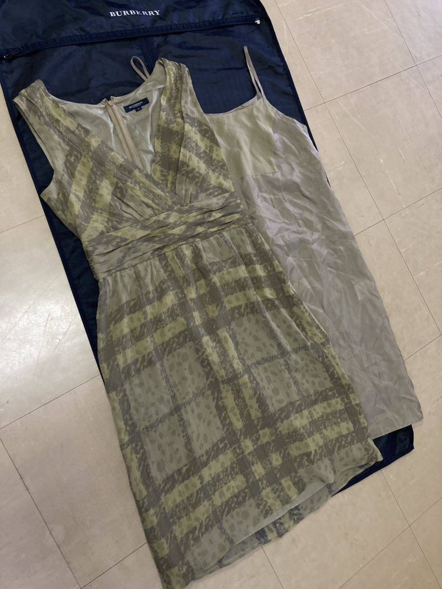 春夏】BURBERRYLONDON バーバリーロンドン レディース36 絹 シルク
