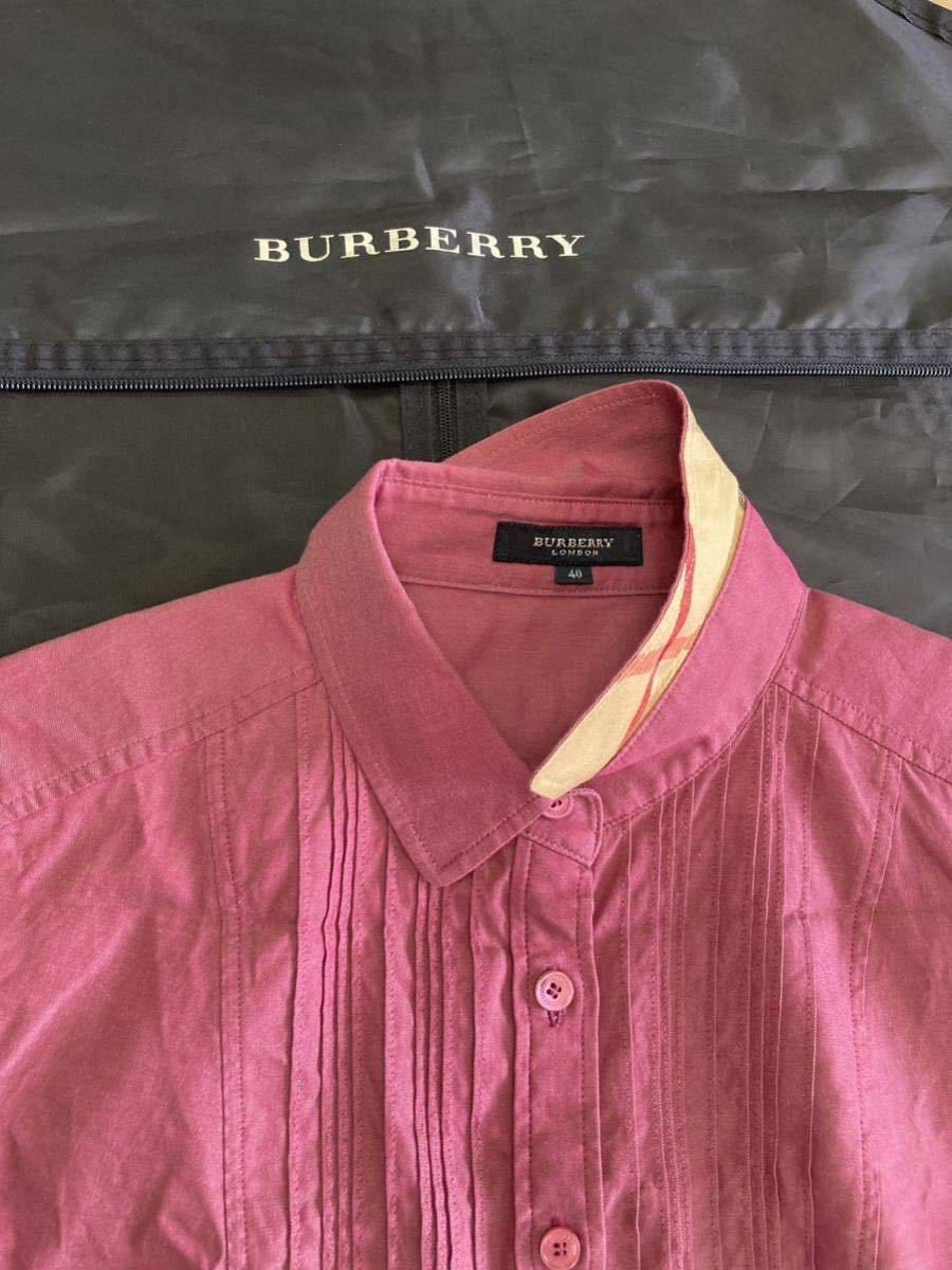 【春夏】BURBERRYLONDON バーバリーロンドン レディース40 半袖ブラウス 半袖シャツ ボルドー ノバチェック